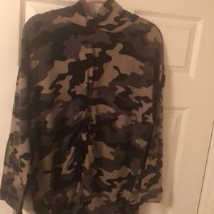 Oversized Camo sweater dress